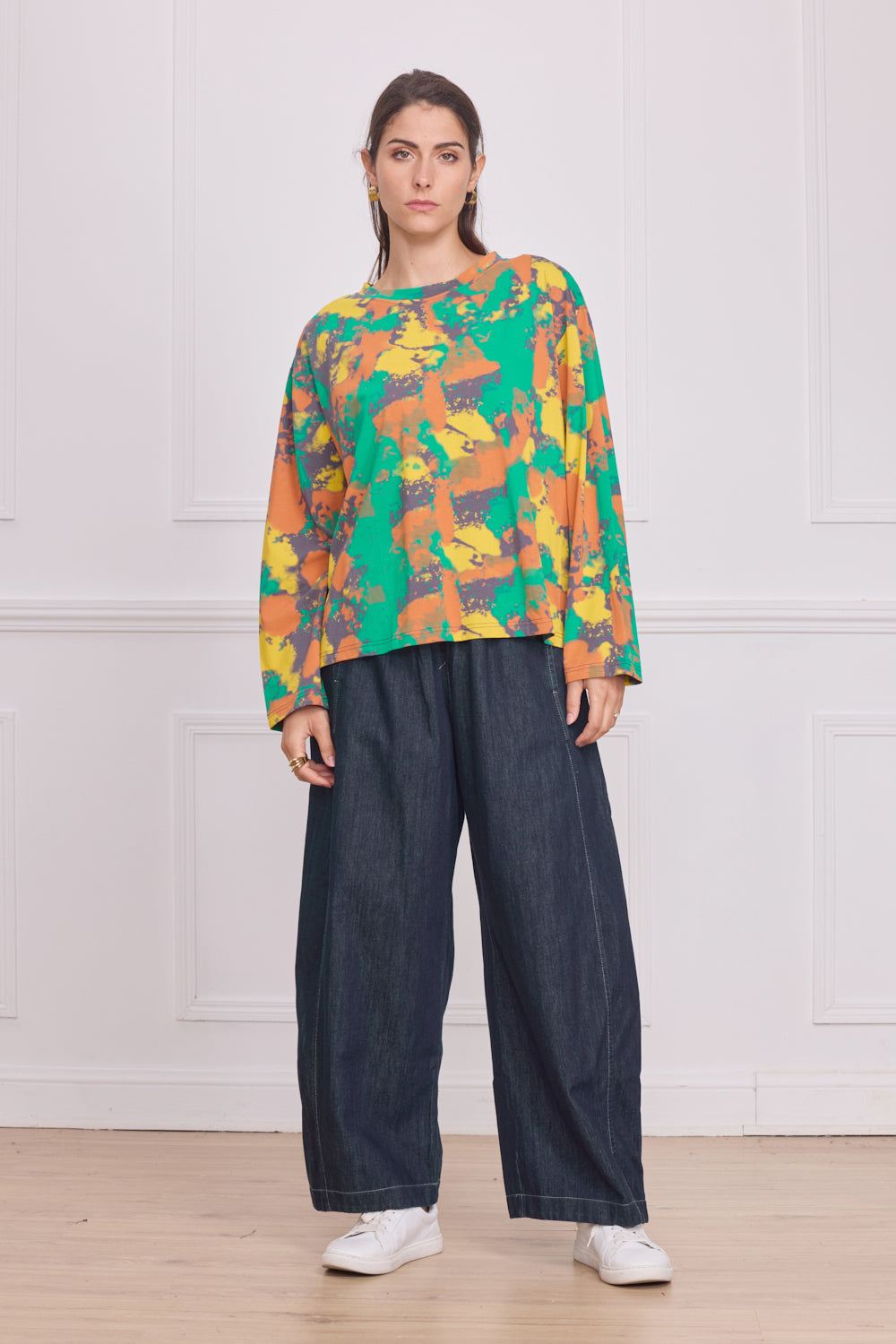 Blouse Femme Taille 42 Multicouleur Floral - Volants - Neuf Avec étiquettes - Gemo