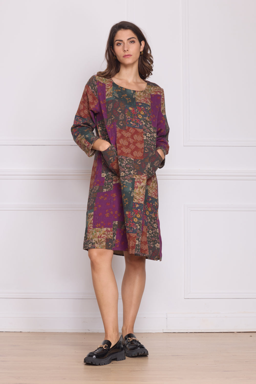 Robe D'été En Lin Et Coton Bella Blue Taille S/M - Style évasé Mi-longueur (midi) - Neuf Sans étiquettes
