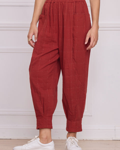 Pantalon femme orange – 100% coton