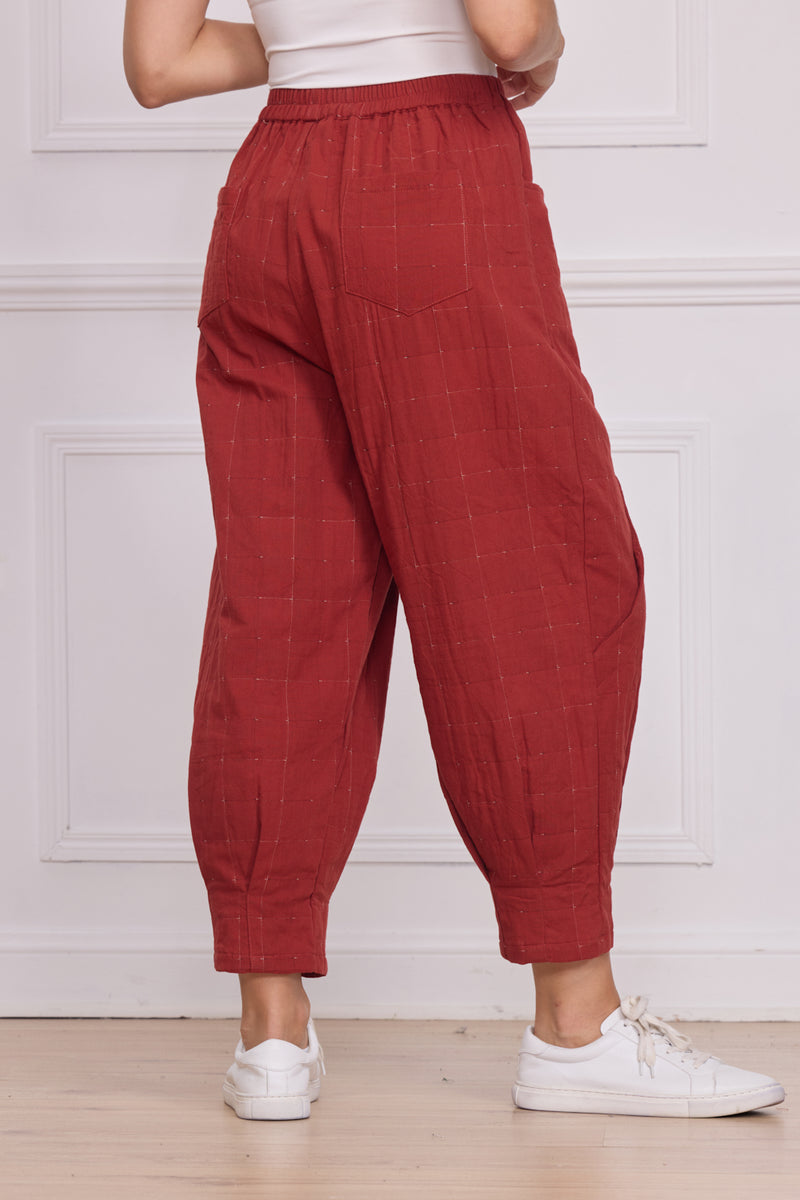 Pantalon femme orange – 100% coton