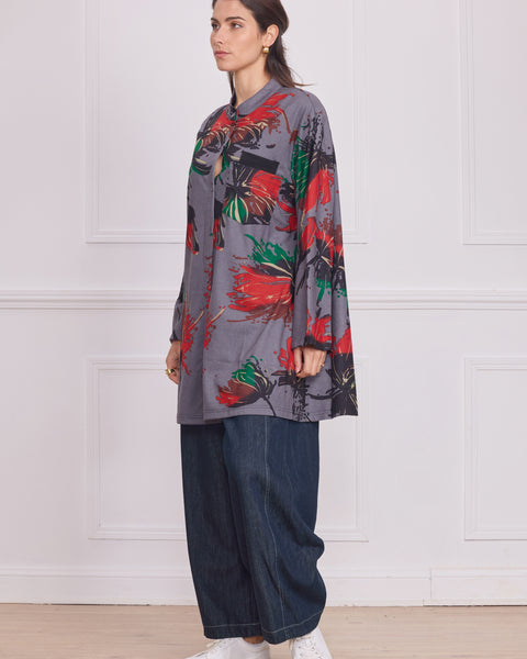 Chemise femme manches longues à motifs