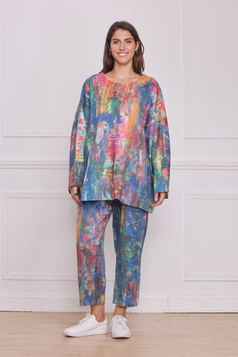 Blouse femme aquarelle – 100% coton