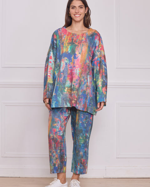 Blouse femme aquarelle – 100% coton