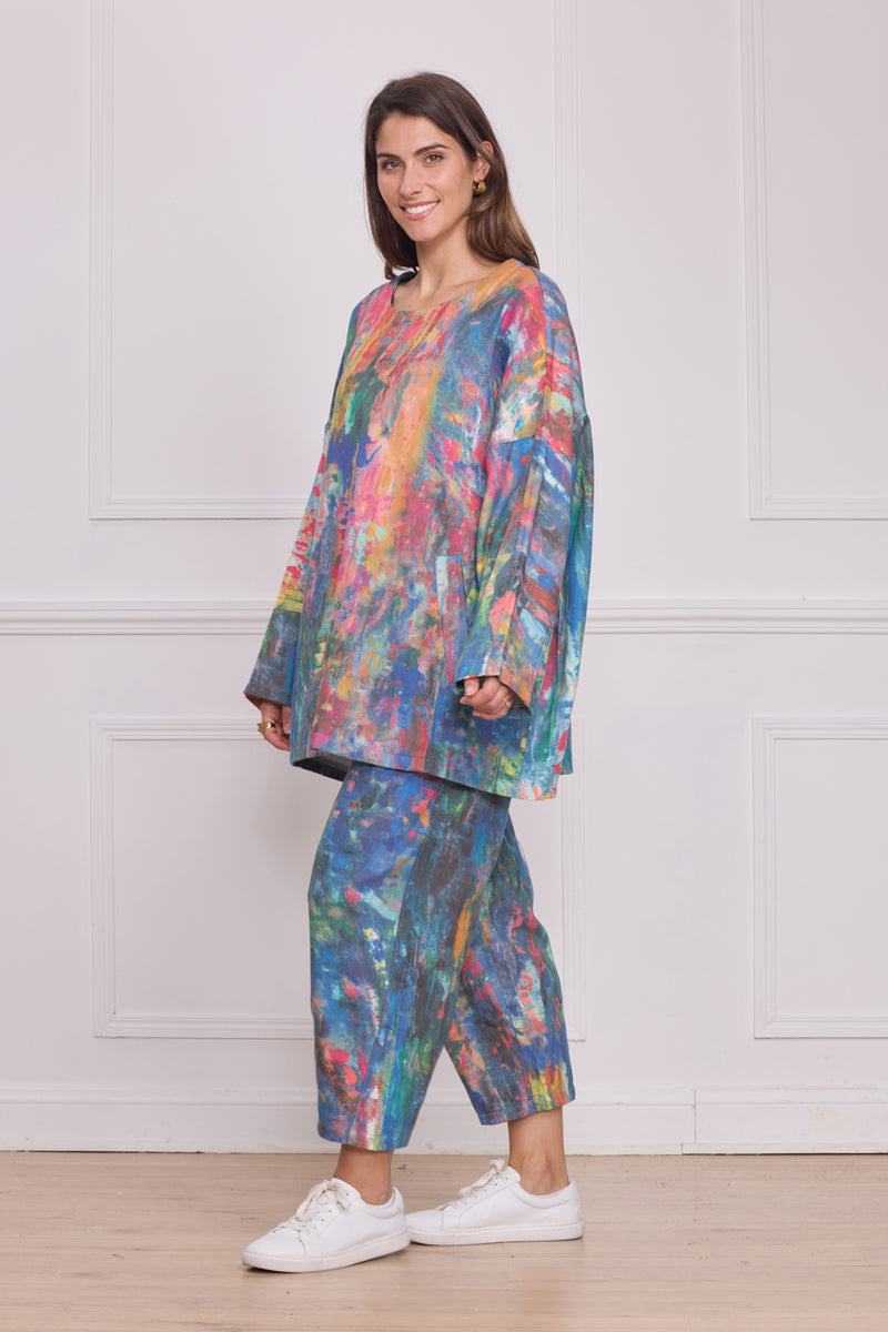Blouse femme aquarelle – 100% coton