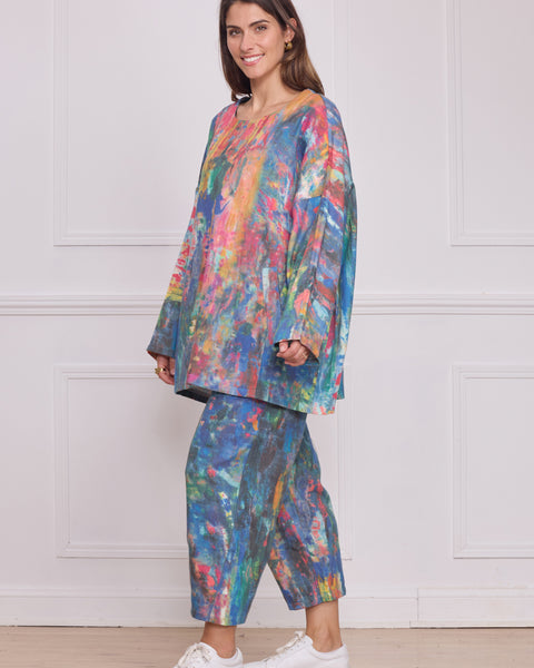 Blouse femme aquarelle – 100% coton