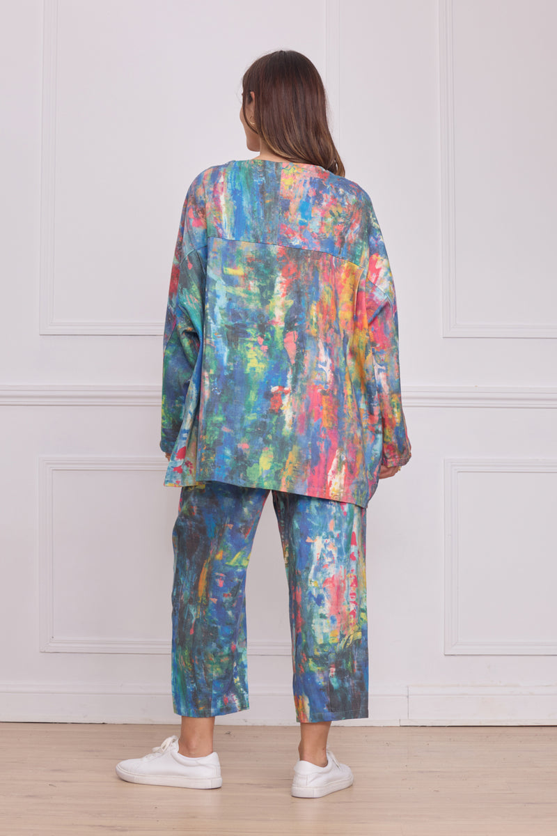 Blouse femme aquarelle – 100% coton