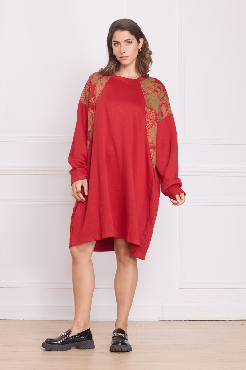 Robe femme épaisse à motifs