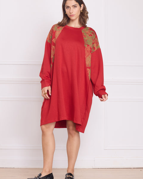 Robe femme épaisse à motifs