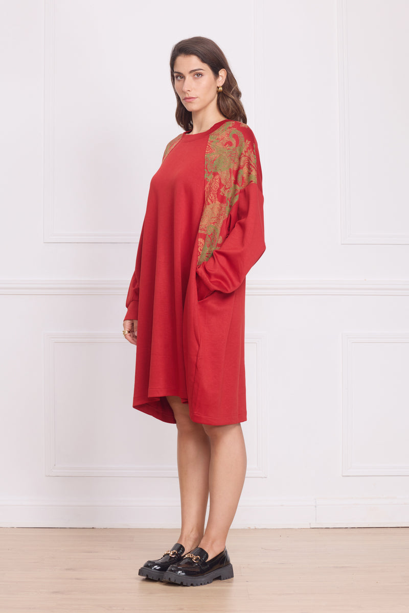 Robe femme épaisse à motifs