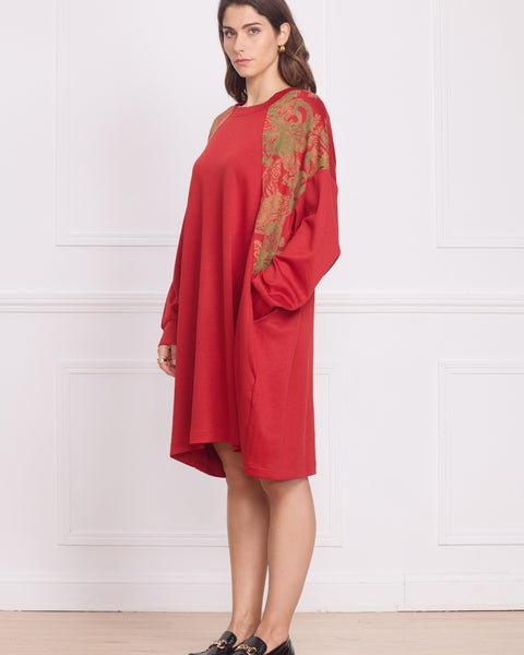 Robe femme épaisse à motifs