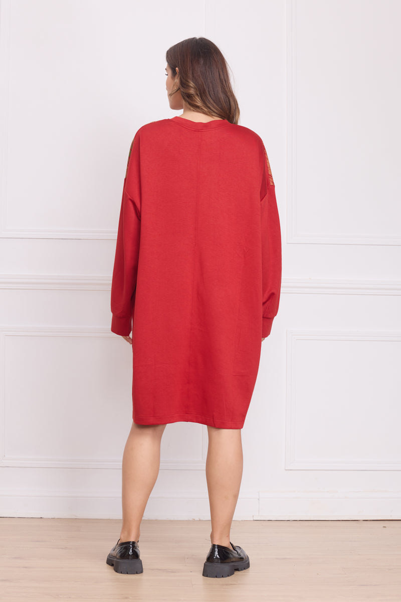 Robe femme épaisse à motifs