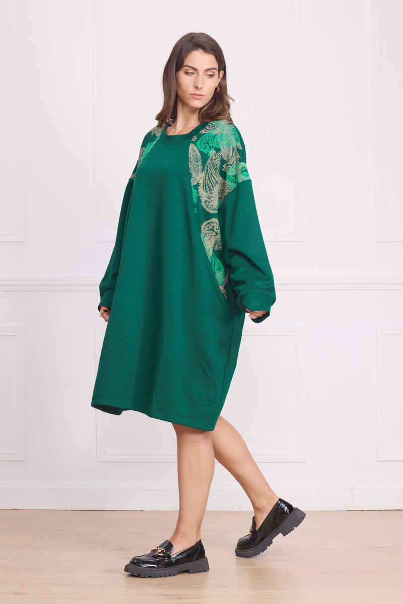 Robe femme épaisse à motifs