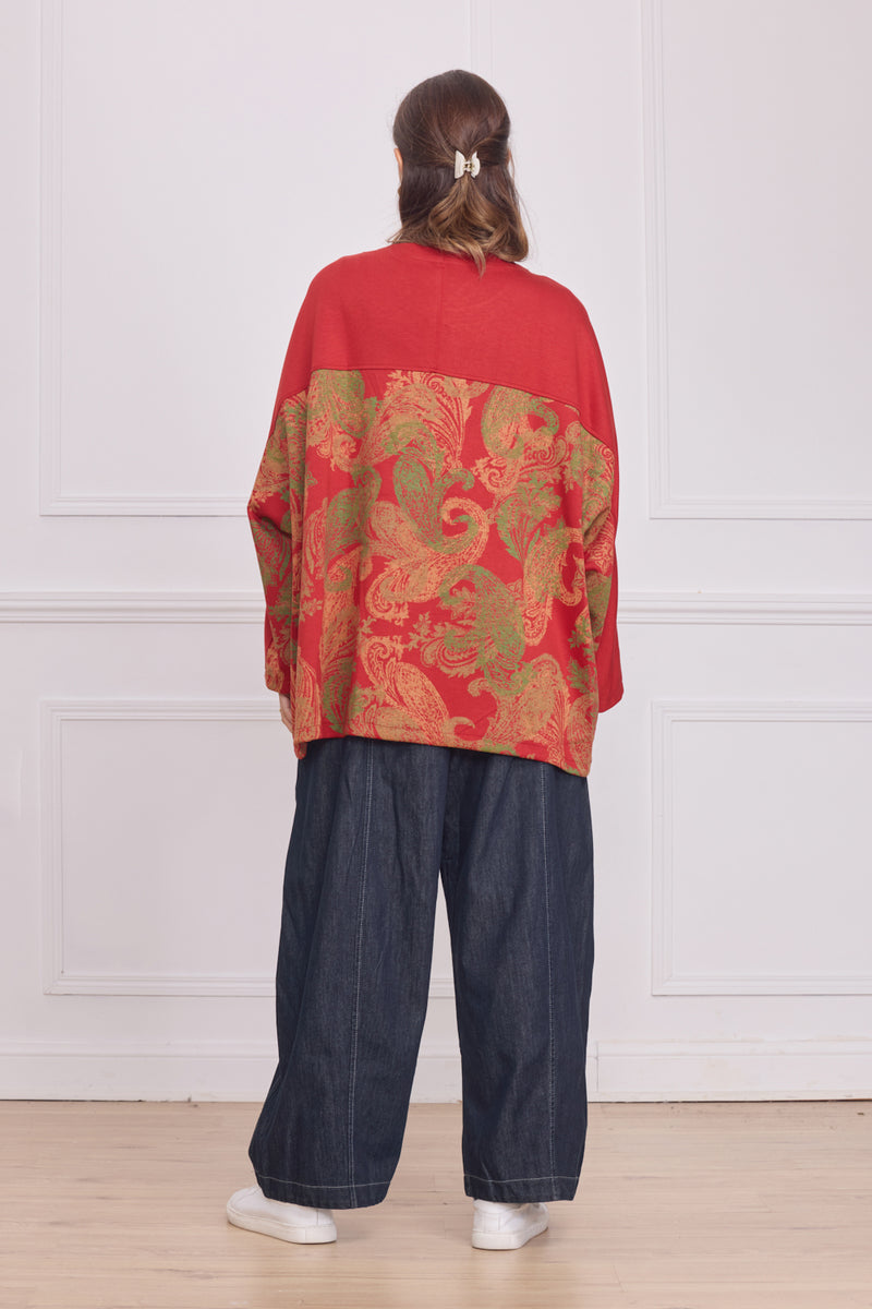 Haut femme épais à motifs