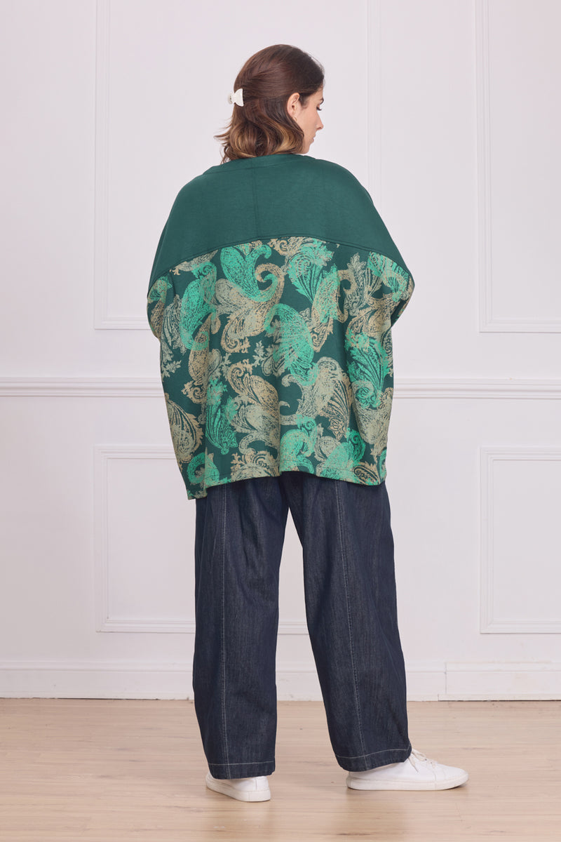 Haut femme épais à motifs