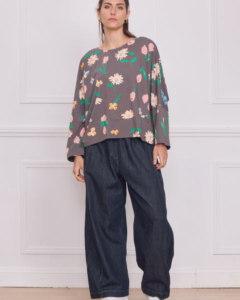 Blouse femme à fleurs – 100% coton