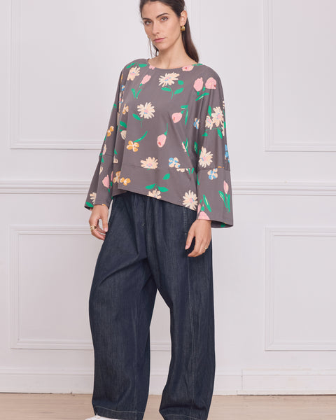 Blouse femme à fleurs – 100% coton