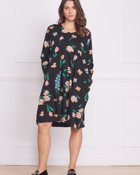 Robe femme à fleurs – 100% coton
