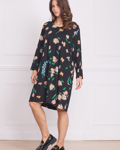 Robe femme à fleurs – 100% coton
