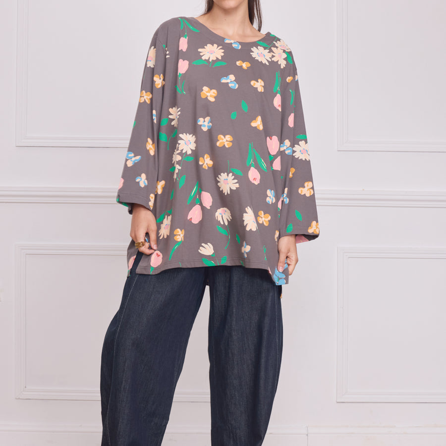 Tunique femme à fleurs – 100% coton