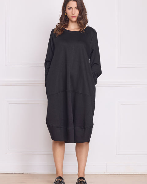Robe longue noire femme hiver