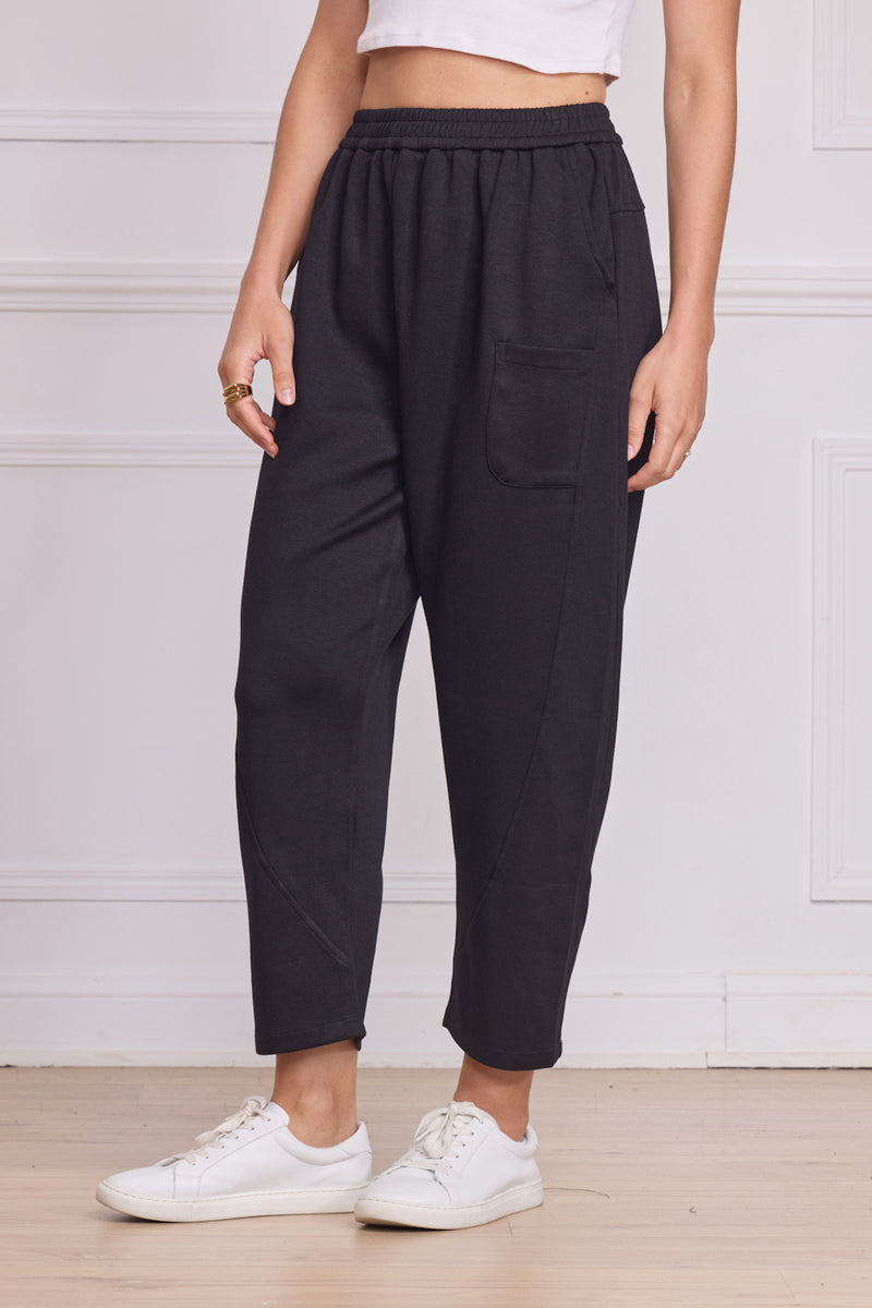 Pantalon femme noir uni hiver