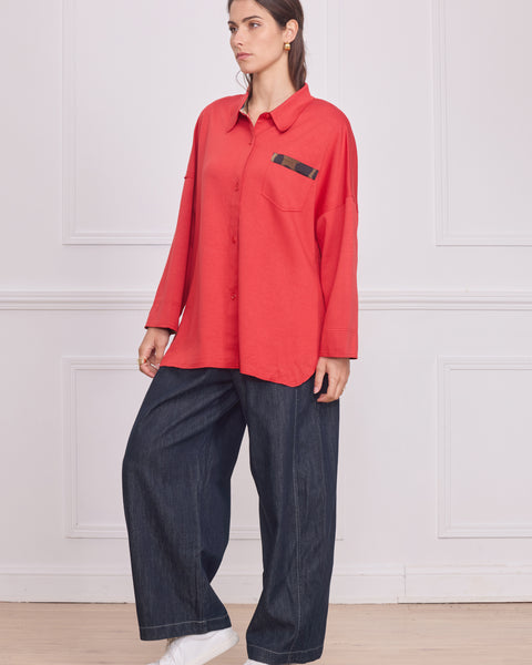 Veste femme courte orange