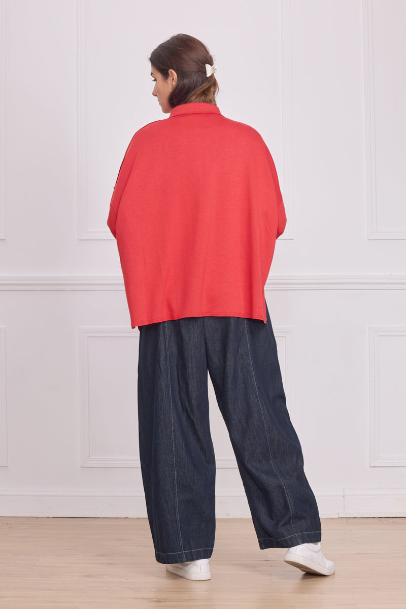 Veste femme courte orange