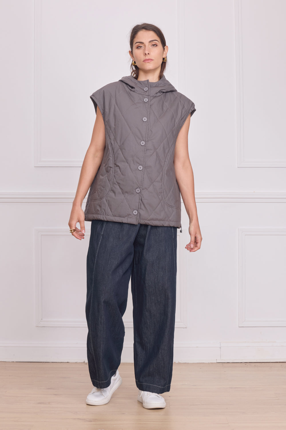 Gilet Sans Manches Matelass Femme 100 Coton Bella Blue gilet-sans-manches-matelass-femme-100-coton-bella-blue