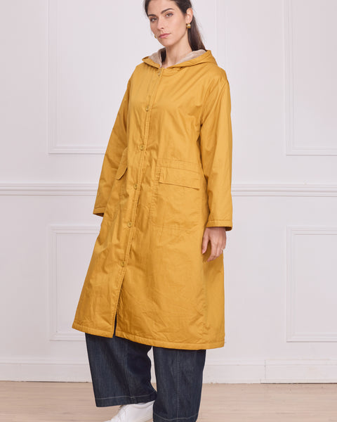 Manteau léger capuche femme uni – 100% coton