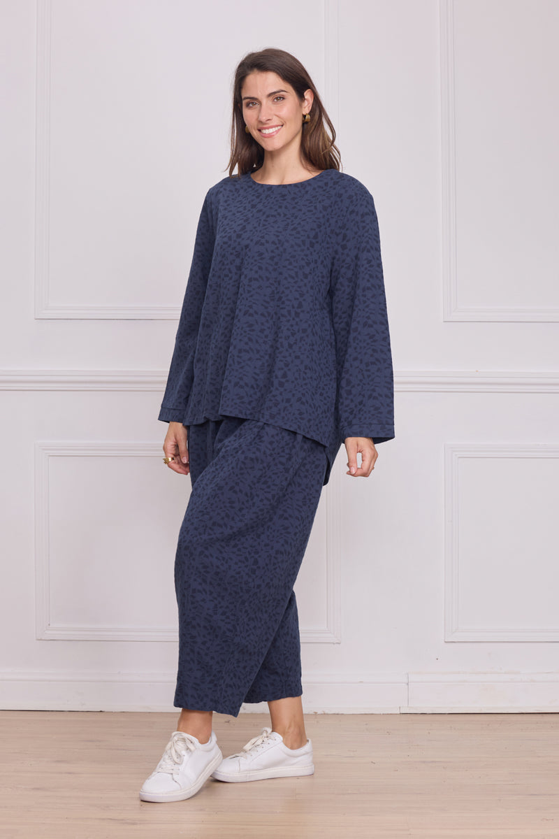 Blouse femme unie texturée