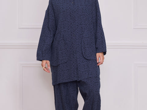 Chemise femme unie texturée