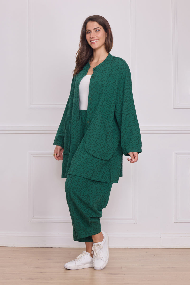 Chemise femme unie texturée