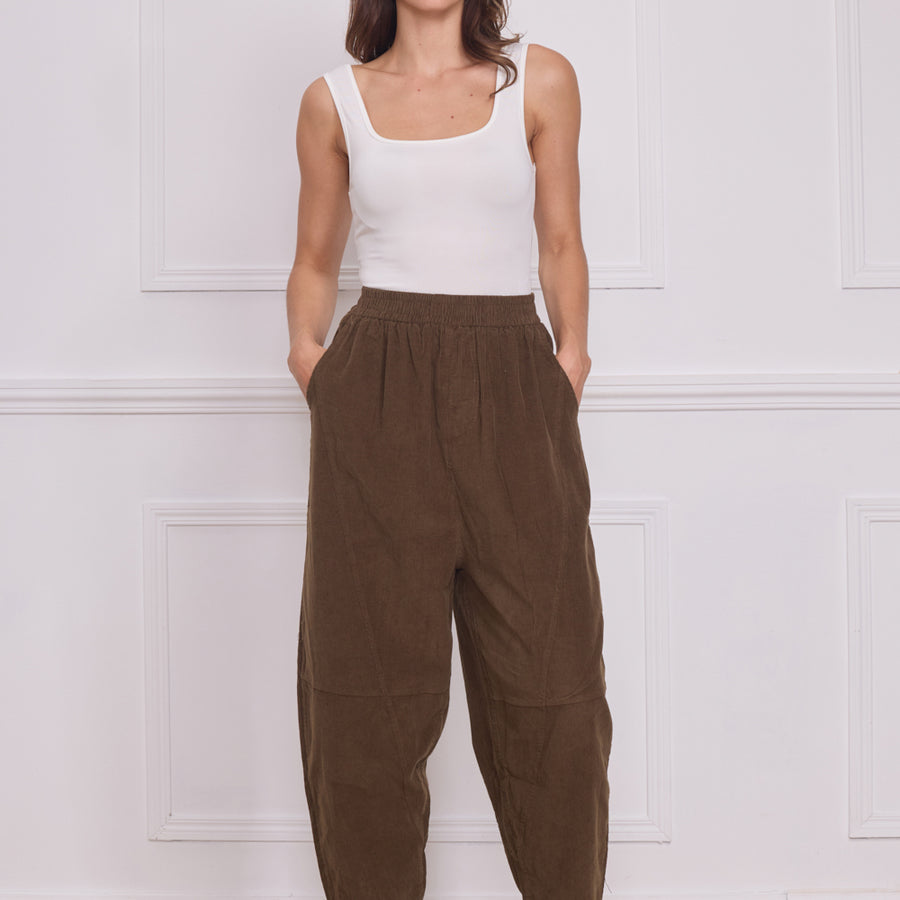 Pantalon femme décontracté – 100% coton