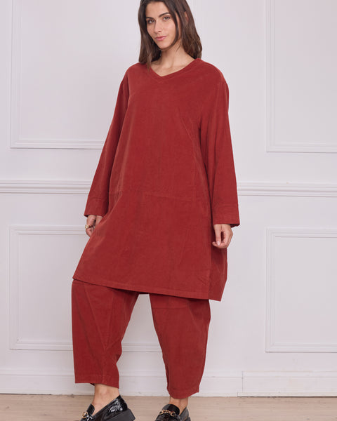 Robe mi-longue femme – 100% coton