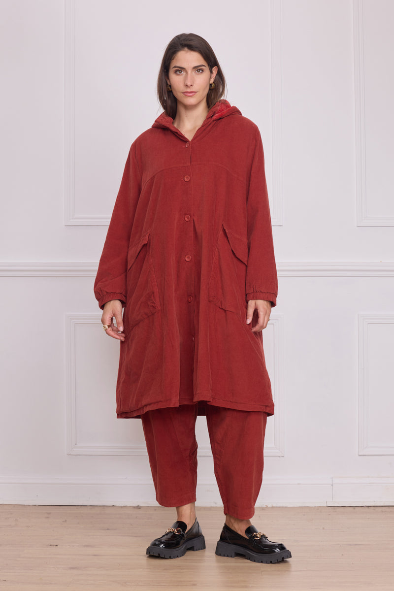 Manteau léger uni femme – 100% coton