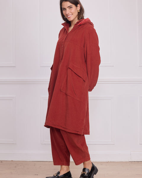 Manteau léger uni femme – 100% coton