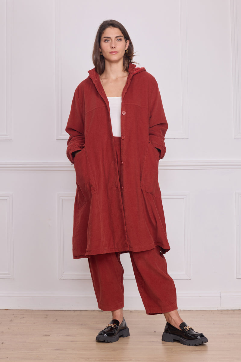 Manteau léger uni femme – 100% coton