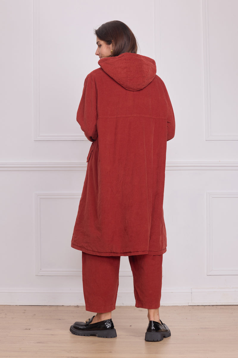 Manteau léger uni femme – 100% coton