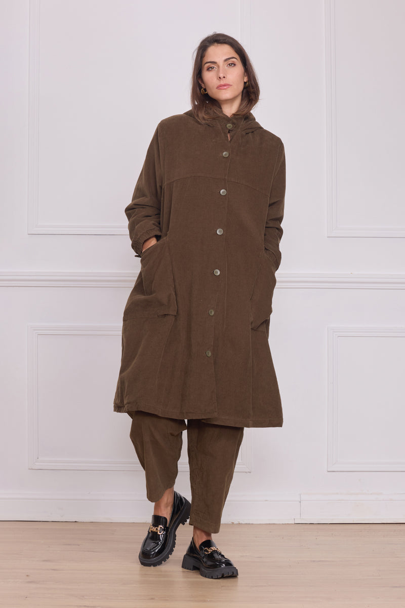 Manteau léger uni femme – 100% coton