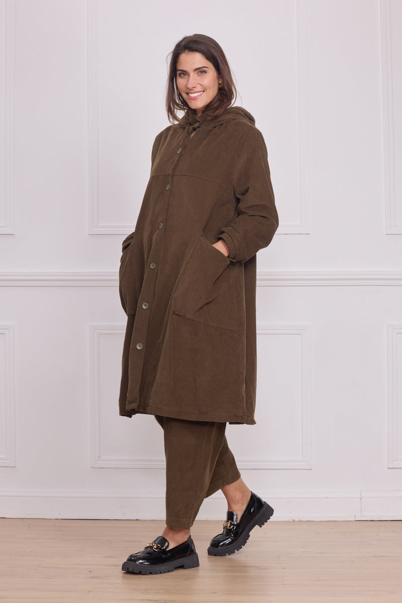 Manteau léger uni femme – 100% coton