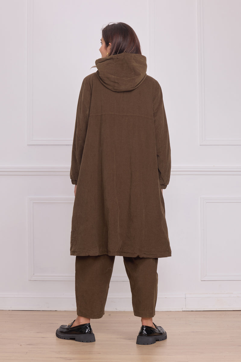 Manteau léger uni femme – 100% coton