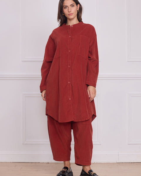 Chemise unie femme – 100% coton