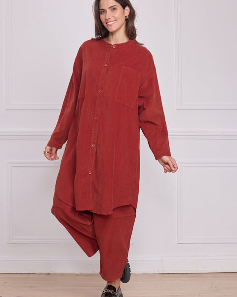 Chemise unie femme – 100% coton