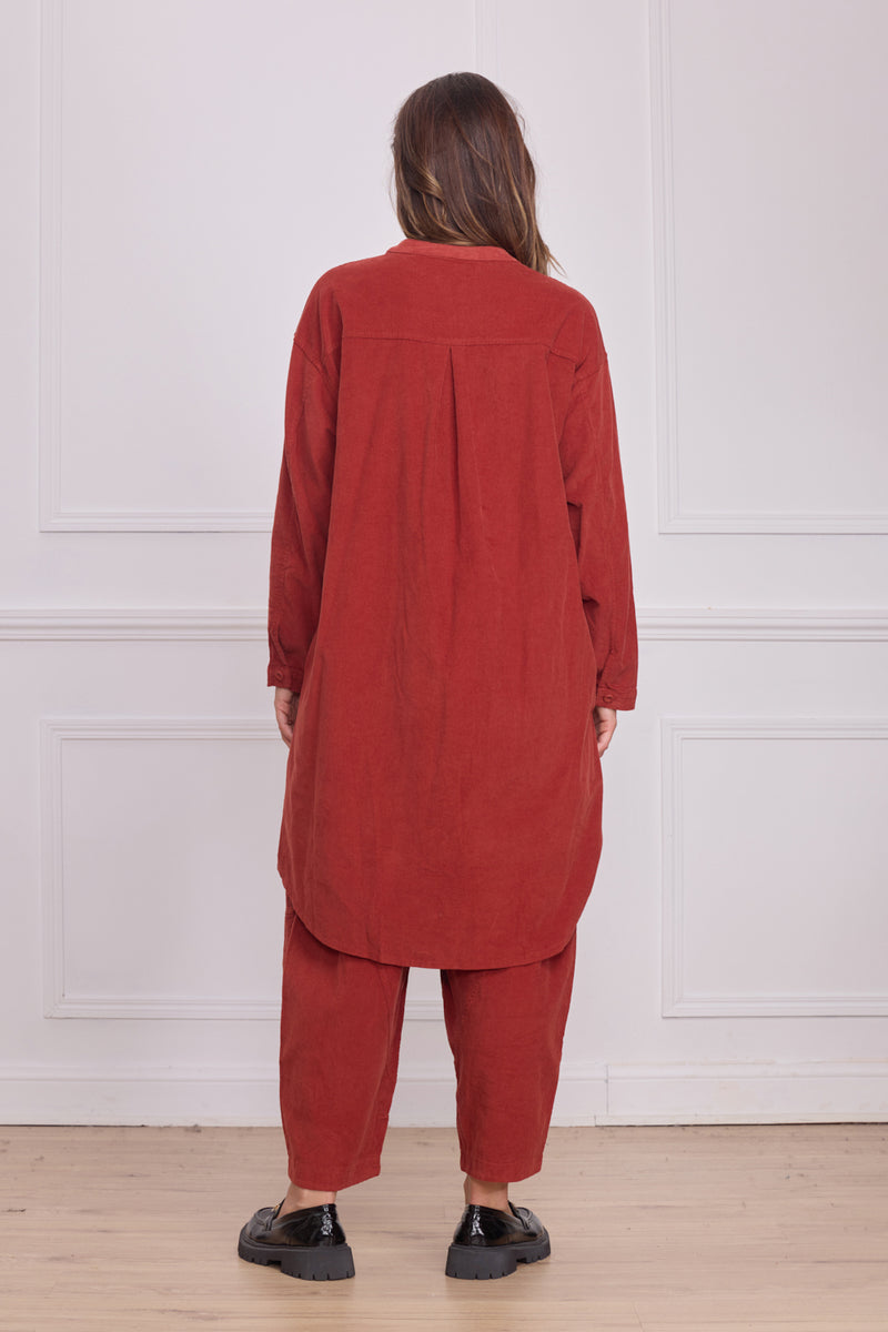 Chemise unie femme – 100% coton