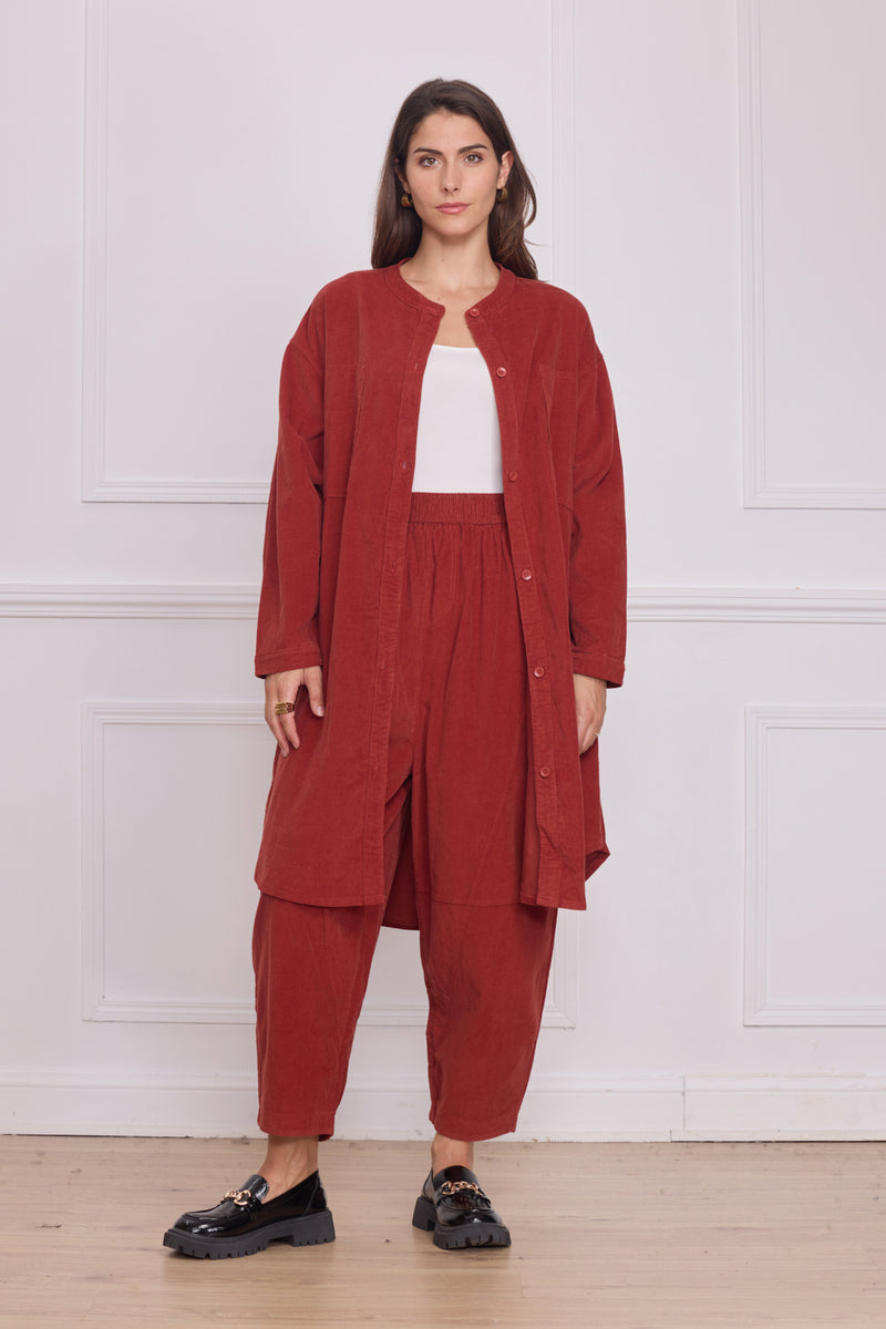 Chemise unie femme – 100% coton