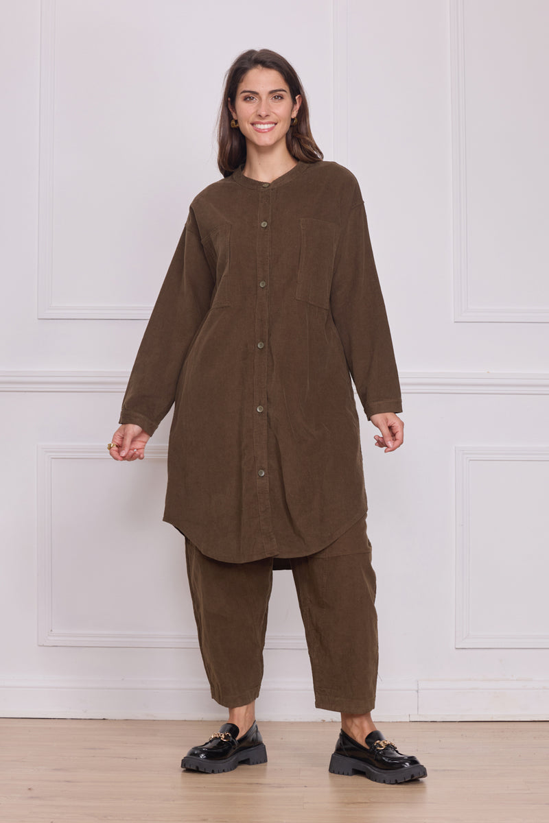 Chemise unie femme – 100% coton