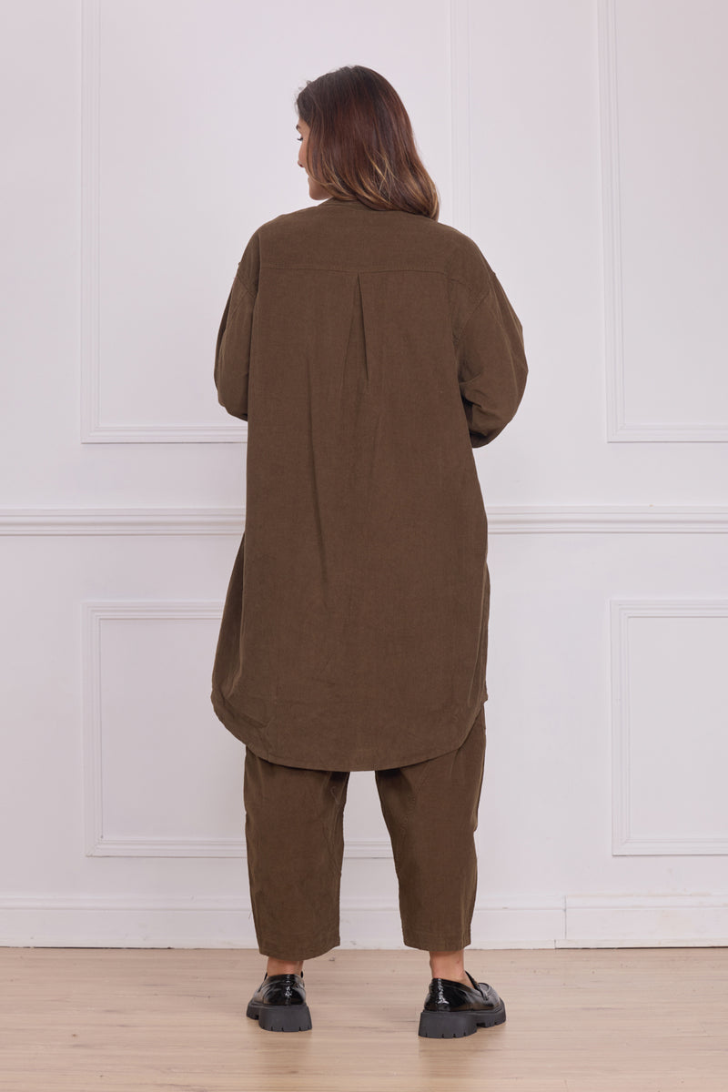 Chemise unie femme – 100% coton