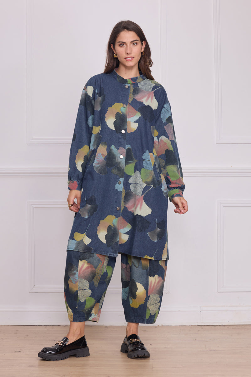 Chemise longue denim Ginko – 100% coton