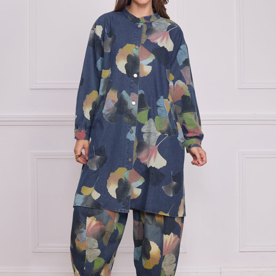 Chemise longue denim Ginko – 100% coton