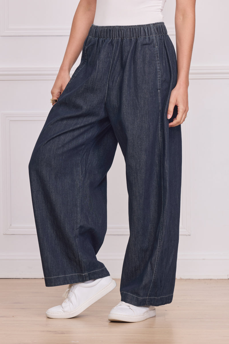 Jean bleu foncé femme – 100% coton